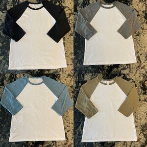 ✨NEW - Men’s Reglan Tee-Shirts - Set of 4✨